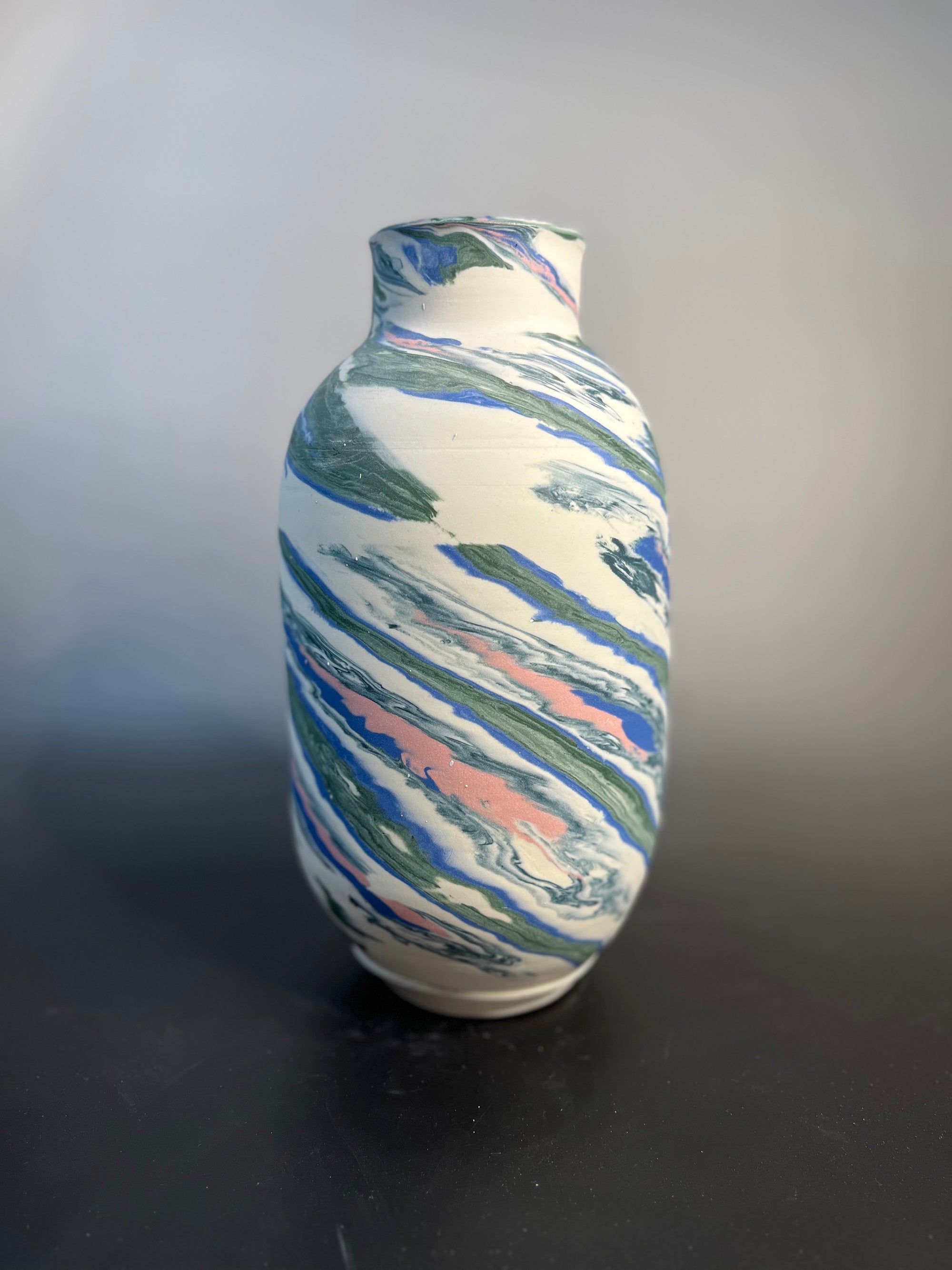 Large pill shaped vase